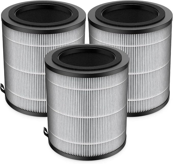 JF100 Replacement Filter, 3-in-1 Pre-Filter, HEPA and Activated Carbon by WILERDA