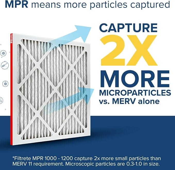 Filtrete 16x21x1 AC Furnace Air Filter, MERV 11, MPR 1000, Micro Allergen - Image 3