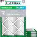 Filterbuy 20x24x1 Air Filter MERV 8 Essential Dust & Allergy Defense, by Filterbuy