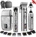 Hair Clippers for Man T-Blade Trimmer Nose Hair Trimmer Electric Shaver Set, Professional 4 in 1 Barber Clippers Set for Haircut, Men’s Grooming Kit with LCD Display, Ideal Gift for Him