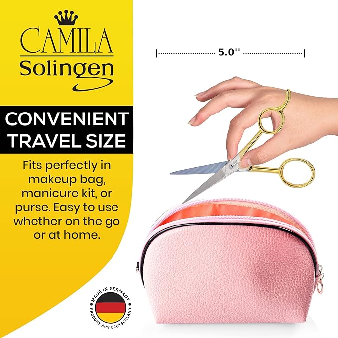 CS07 Hair Scissors Professional 5 Inch Very Sharp Grooming Scissors. Razor Edge Barber Hair Cutting Scissor. Stainless Steel Hair Cutting Shears for Salon. Made of in Solingen Germany