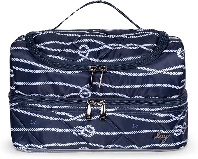 Lug Stowaway Cosmetic Case, NAVY NAUTICAL