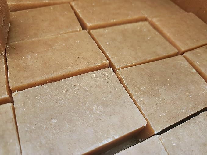 fat & ash Beef Tallow Soap Bar (12 Pack) - VERY SIMPLE INGREDIENTS - Organic and Moisturizing - Handmade in USA - Family Recipe - Long-Lasting, All-Natural, For Dry Skin