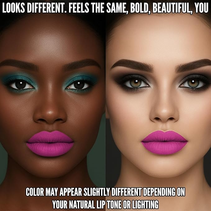 Mynena Hot Pink Long Lasting Lipstick for Women Waterproof & Transfer-Proof | Hydrating with Shea Butter | Bold Pigment Intense Matte Color Lip Stain | Talc-Free & Vegan Product that Performs | Rosa