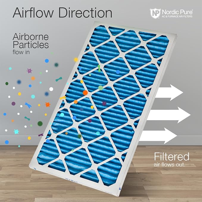 Nordic Pure 12x24x1 Pleated Air Filters MERV 7 Plus Carbon 4 Pack - Image 8