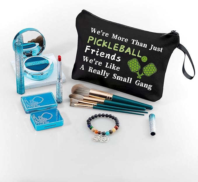 Pickleball Gifts,Gifts for Pickleball Lovers,Pickle Ball Gifts,Pickleball Gifts for Women,Small Cosmetic Bag,Birthday Gifts for Women Her Bff Bestie Best Friend Sister