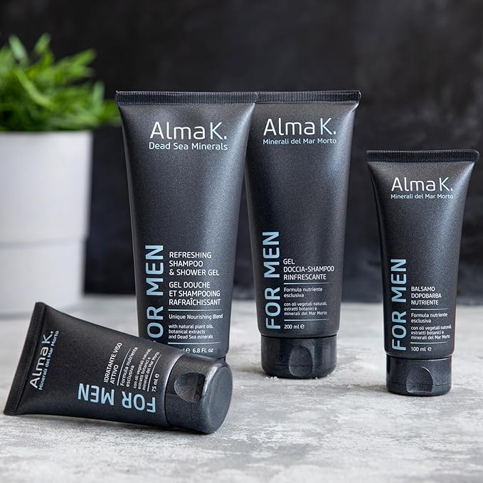 Alma K Nourishing Aftershave Balm - Aftershave for Men - Post Shave Balm for Men - Non Greasy Aftershave Lotion for Men - Dead Sea Minerals - 3.4 oz