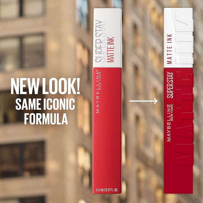 Maybelline Super Stay Matte Ink Liquid Lipstick Makeup, Long Lasting High Impact Color, Up to 16H Wear, Inspirer, Light Mauve Pink, 1 Count, Packaging May Vary