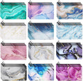 Hillban 36 Pcs Marble Makeup Bags Marble Gifts Cosmetic Bags for Women Travel Toiletry Pouch with Zipper Portable Organizer Pouch for Cosmetics Makeup Brushes, 12 Styles