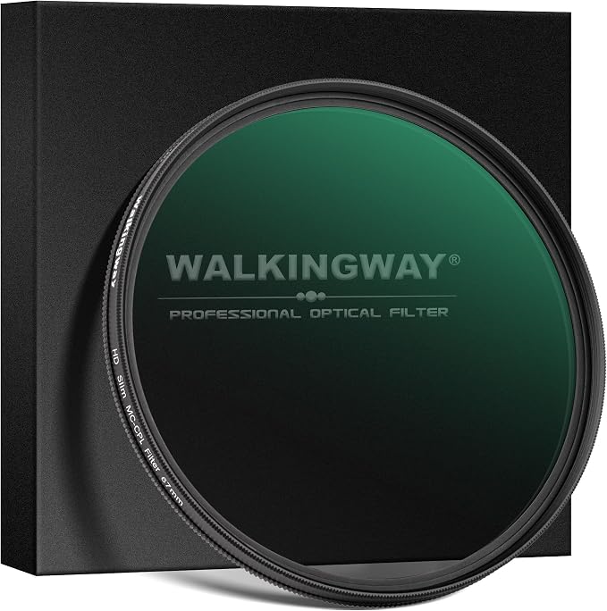 Walking Way 52mm Circular Polarizing Filter Ultra-Slim MC CPL Filter Optical by WalkingWay