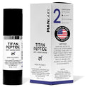 Titan Anti-Aging Peptides Serum for Face – High Potency Mens Peptide Serum Moisturizer – Mens Skin Care – Men, Dark Spots, Wrinkles, Fine Lines – Peptides, 5% Niacinamide, HA – Unscented