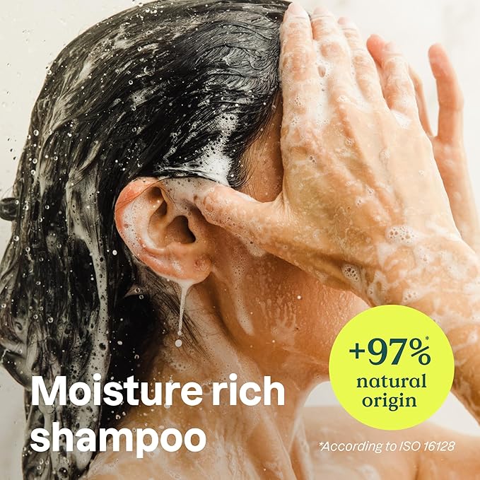 Bundle of ATTITUDE Moisture Rich Hair Shampoo and Conditioner, EWG Verified, Dermatologically Tested, Plant- and Mineral-Based, Vegan Beauty Products, Quinoa and Jojoba