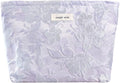 STARDW Aesthetic Floral Makeup Bag Cute Small Cosmetic Bags for Women Girls, Travel Toiletry Bag Large Capacity Zipper Makeup Pouch, Purse Organizer Pouches