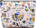 Volleyball Gifts Makeup Cosmetic Bag for Women, Volleyball Stuff Accessories for Volleyball Players Teams, Volleyball Travel Bag Pouch Purse for Men Women