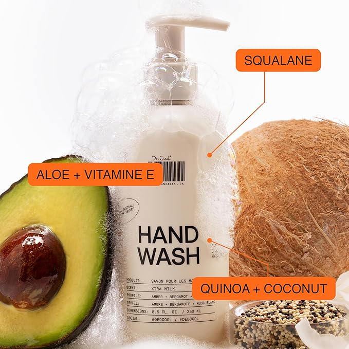 DedCool Taunt Hand Wash | Moisturizing Hydrating Cleanser | Squalane, Aloe & Marshmallow Root | Non-Toxic, Vegan, Carbon-Neutral | Gentle Soothing Formula for Daily Use | 8.5 fl oz