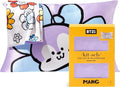 Kitsch x BT21 (Mang) Satin Pillowcase with Zipper for Hair & Skin - Softer Than Silk Pillow Cases, Smooth Cooling Pillow Cover, Wrinkle-Free, Machine Washable, Queen/Standard (19x26)