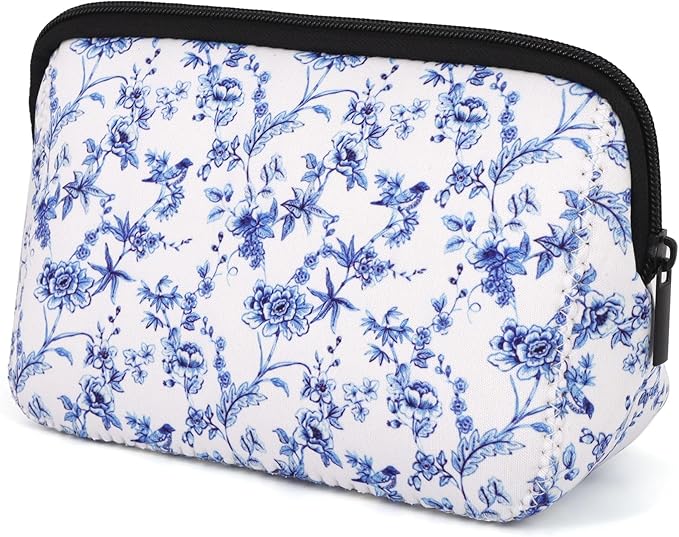 Cosmetic Bag Waterproof Neoprene Zipper Pouch Travel Portable Toiletry Makeup Bags Organizer Case for Women and Girls