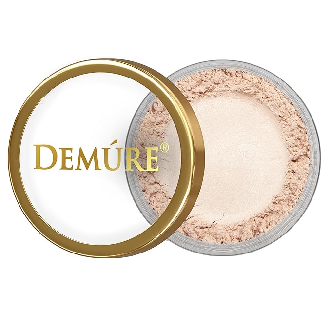 Demure Mineral Make Up (Naked Glow) Eye Shadow, Shimmer Eyeshadow, Loose Powder, Glitter Eyeshadow, Eye Makeup, Professional Makeup