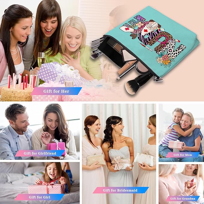 Nurse Gifts for Women Makeup Bag, Gifts for Nurses Female, Nurse Accessories Bag for Work, Nursing Essentials for Nurses, Best New Nurse Gifts Supplies Pouch