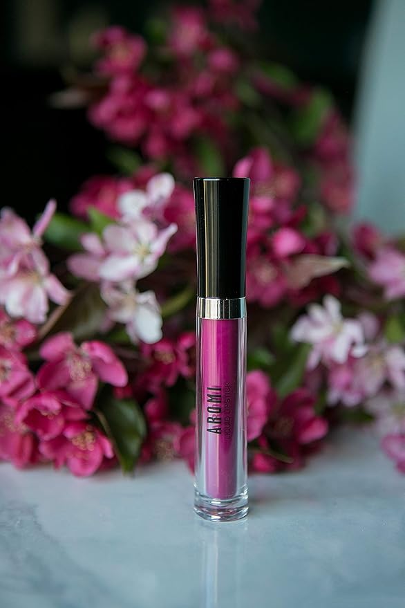 Aromi Matte Liquid Lipstick | Long-Lasting, Purple Magenta Lip Color for Women, Waterproof, Mulberry Wine Shade, (Forbidden Fuchsia)