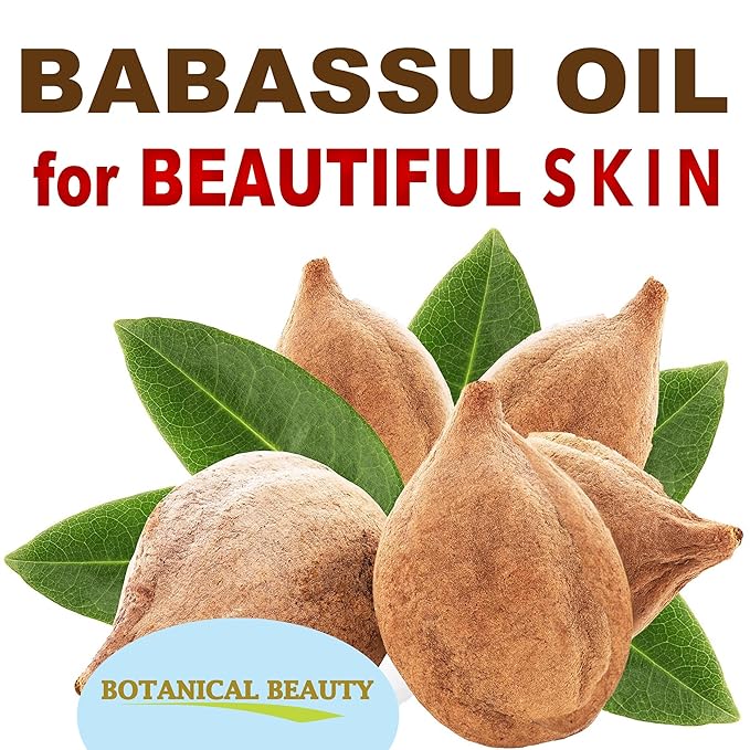 Botanical Beauty BABASSU OIL 100% Pure Natural REFINED Cold-Pressed Carrier Oil 1 Fl oz 30 ml for Face, Skin, Body, Hair, Lip, Nails. Rich in Vitamin E, Vitamin C
