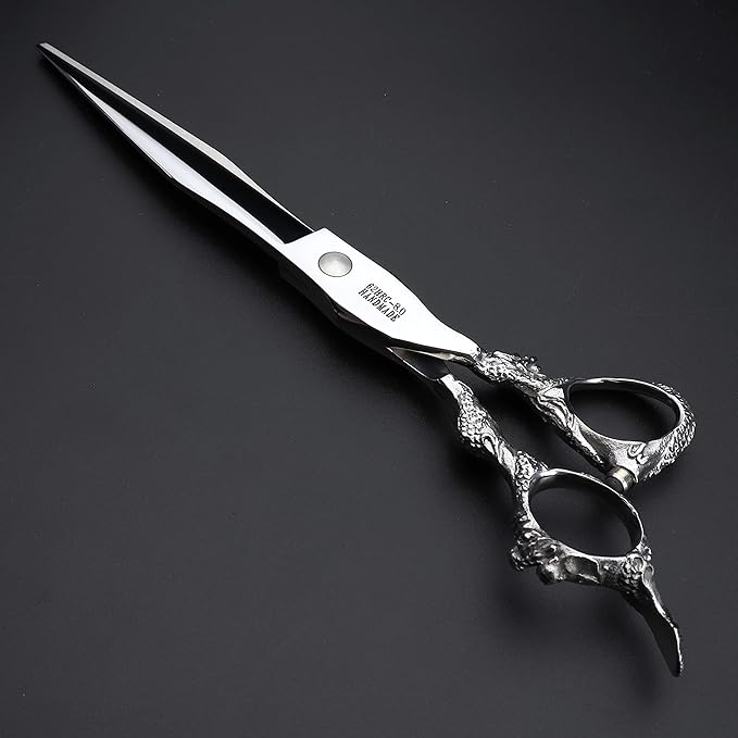 6/7/8/9-inch professional hair clipper set, stainless steel sharp hair clippers, hairdresser specific scissor (8 Inch Flat Scissors)