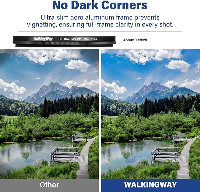 Walking Way 43mm Circular Polarizing Filter Ultra-Slim MC CPL Filter Optical - Image 2