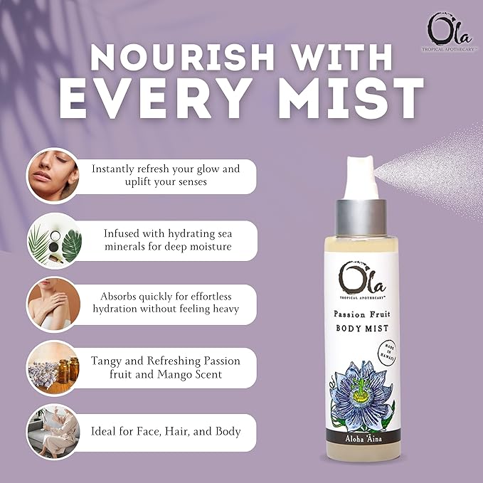Ola Passion Fruit Scented Deep Sea Mist - 4 Fl Oz