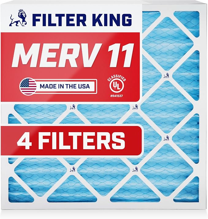 Filter King 8x35.5x1 Air Filter | 4-PACK | MERV 11 HVAC Pleated A/C Furnace by FilterKing