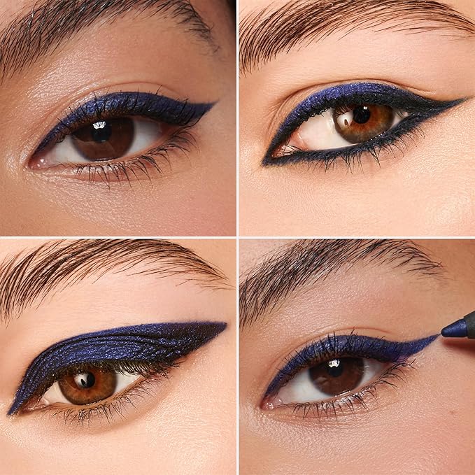Wonderskin Eyeliner Pencil, 1440 Longwear Blue Purple Eyeliner Pencil - Waterproof, Sharpenable & Smudge Proof