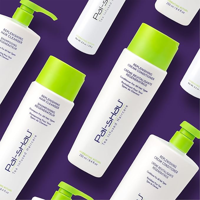 Pai-Shau Replenishing Cleanser and Conditioner Set - Hydrating Shampoo and Conditioner for All Hair Types - 2x1000ml