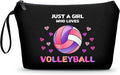 Volleyball Gifts for Teen Girls,Volleyball Gifts for Team,Volleyball Makeup Bag,Volleyball Stuff,Small Cosmetic Bag,Birthday Gifts for Friends Female,Travel Cosmetic Bags for Women,Volleyball Gifts