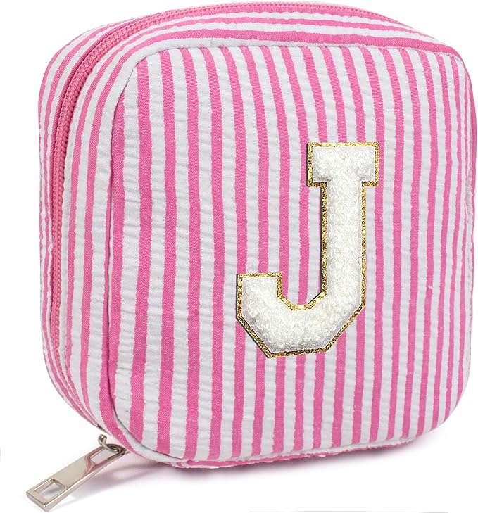 LETGO Unique Makeup Bag Cosmetic Bag, Pink Travel Toiletry Bag Sister Gifts Birthday Gifts Girlfriend Gifts for Women Her Makeup Storage Skincare Pouch