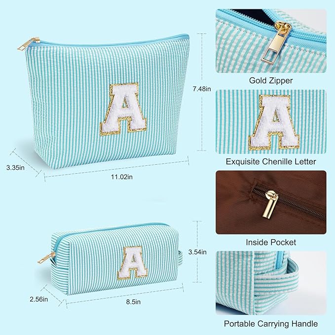 YOOLIFE Gifts for Women, Makeup Bag Make Up Bag Pouch Cosmetics Organizer Bag Cute Makeup Bag Skincare Bag Personalized Daughter Best Friend Birthday Gifts Birthday Gifts Wedding Gifts N