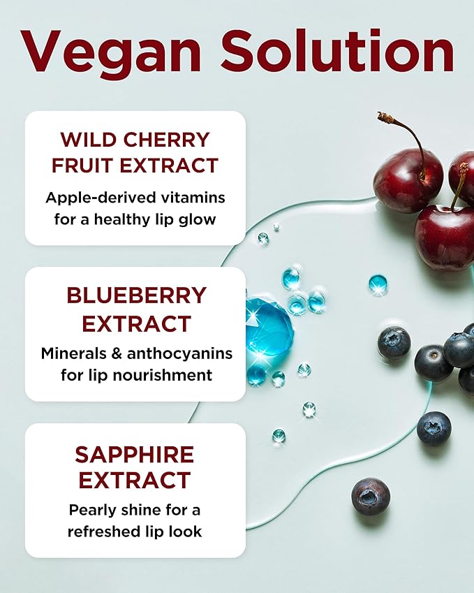TOCOBO Juicy Berry Plumping Lip Oil 17 Berry Milk – Korean Vegan Hydrating Lip Oil with Plant Oils for High Shine Gloss - Non Sticky Formula for All Skin Tones, 0.12 fl.oz.