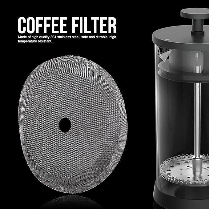 304 Stainless Steel Coffee Filter Mesh 5Pcs Set Portable Detachable Coffee Pot - Image 3