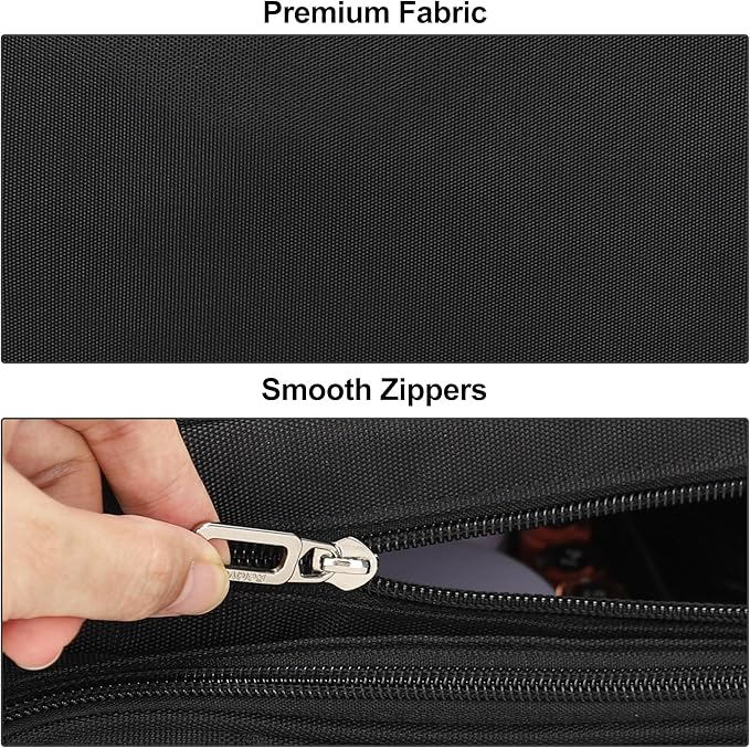 TANTO Travel Makeup Bag, Portable Large Makeup Organizer Bag Makeup Artist Bags Big Cosmetic Travel Bag with 2 Pouches & Detachable Dividers, Toiletry Bag for Cosmetic and Toiletries, Hair Supplies