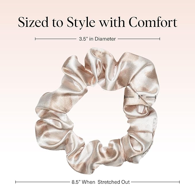 Kitsch Leopard Prints Satin Scrunchies for Women - No Crease Hair Ties for Girls, Scrunchies For All Hair Types and Textures, Perfect for Day or Night | Ideal Gifts for Women - 5 Pcs