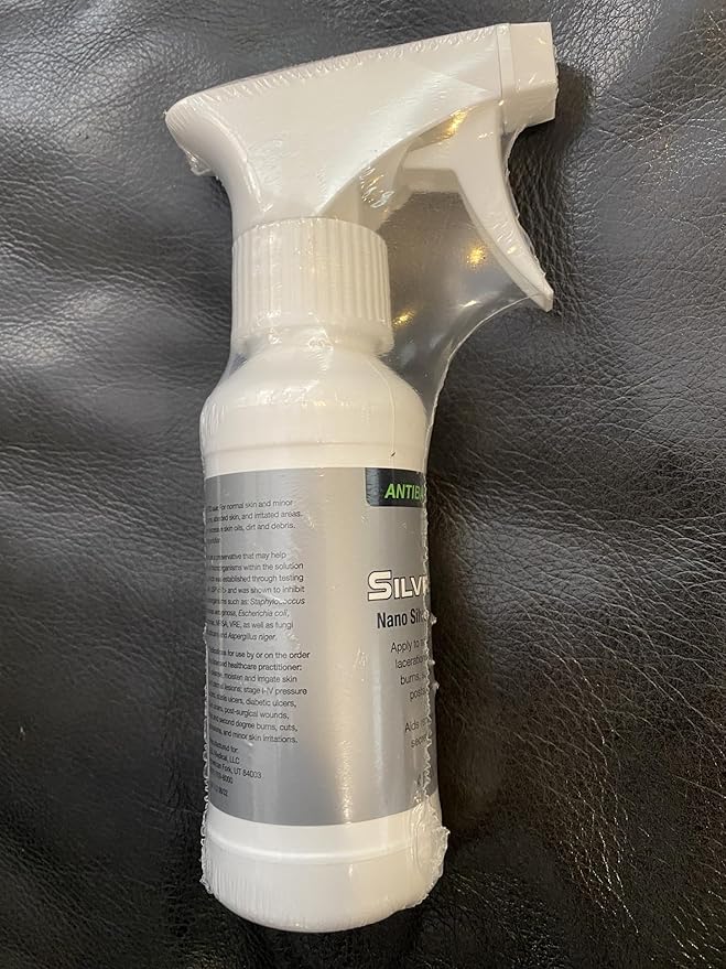 SilvrSTAT Nano Silver Wound Wash Sprayer | Debride & Fine Mist Spray | 4 fl oz