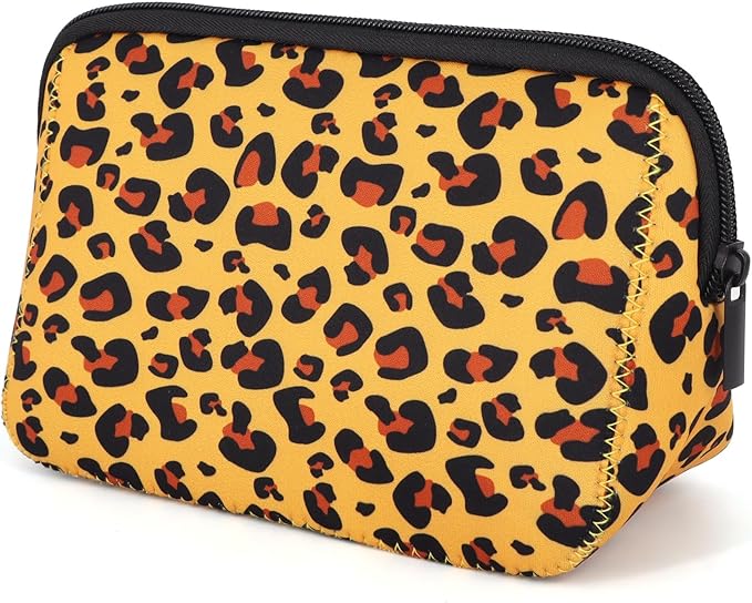 Cosmetic Bag Waterproof Neoprene Zipper Pouch Travel Portable Toiletry Makeup Bags Organizer Case for Women and Girls