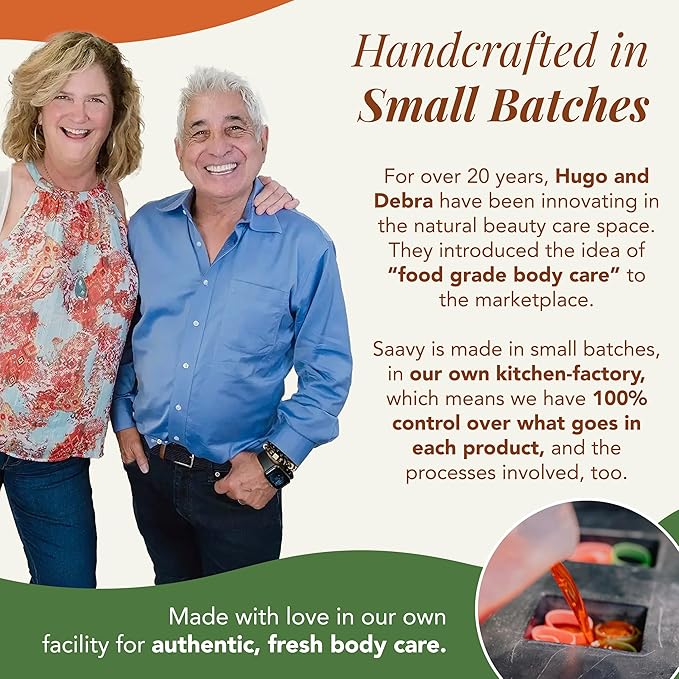 Saavy Naturals Body Wash Sweet Orange Plant-Based Ingredients| Made In USA | Sensitive Skin Body Wash, l Organic & Vegan Formula With Coconut Oil, Shea Butter, And Aloe Vera - 8.5 Fl Oz, 2 Pack