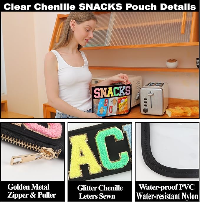 Travel Essentials Makeup Bag for Women Water-resistant Toiletry Organizer Nylon Cosmetic Pouch Preppy Stuff