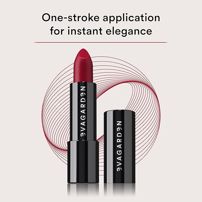 EVAGARDEN Classy Lipstick - Formulated with Natural Oils - Envelopes Your Skin with Satin Effect - Light, Pigmented Blend Gives Full Coverage and Chic Finish Instantly - 614 Brick Red - 0.1 oz