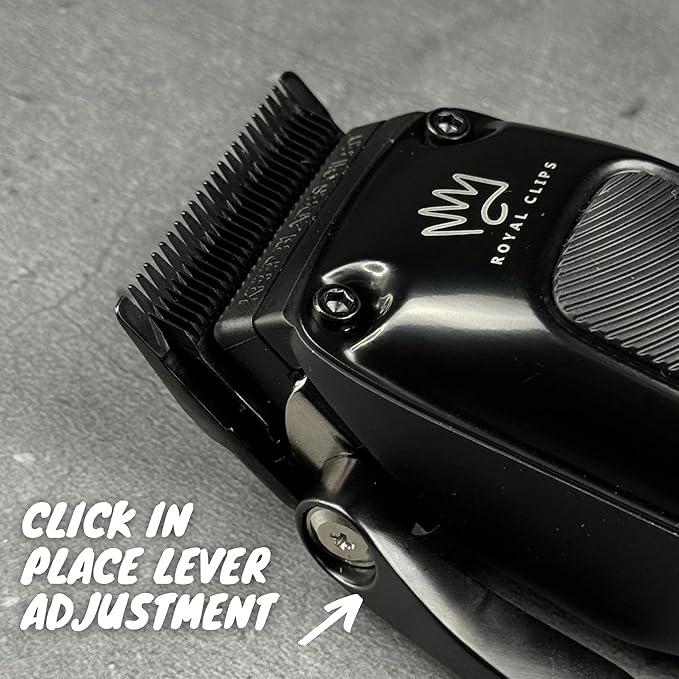 Royal Clips Hair and Beard Fade Kit 2.0 – Professional Clipper, Trimmer & Foil Shaver Bundle for Men, Complete Haircut Set for Barbers – Ideal Holiday Gift for Men, Fathers, Brothers & Barbers - Black