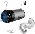 MELONFARM Air Filtration Kit 6", Built-in 14cm Fan Low Nois Carbon Filter by MELONFARM
