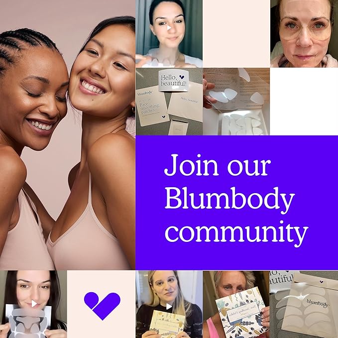BLUMBODY Chest, Neck Wrinkle Pads – Anti-Wrinkle Silicone Patches Skin Firming, Smoothing – Reusable Overnight Pad – Anti-Aging Crepe Erase Pads – Neck, Décolleté (1-Month Supply)