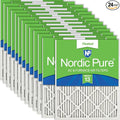 Nordic Pure 15x20x1 Pleated MERV 13 Air Filters 24 Pack by NordicPure
