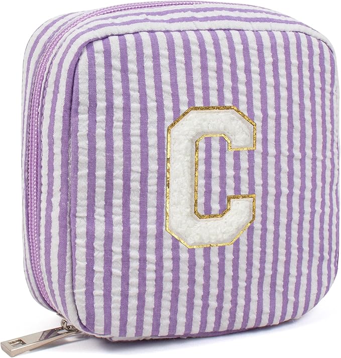 LETGO Bridesmaid Gifts for Wedding Day, Bridesmaid Gifts | Bridesmaid Proposal Gifts Unique Gifts | Preppy Makeup Bag 30th Birthday Gifts for Her | Makeup Organizer Bag Preppy Stuff
