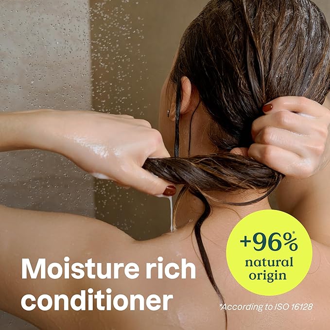Bundle of ATTITUDE Moisture Rich Hair Shampoo and Conditioner, EWG Verified, Dermatologically Tested, Plant- and Mineral-Based, Vegan Beauty Products, Quinoa and Jojoba