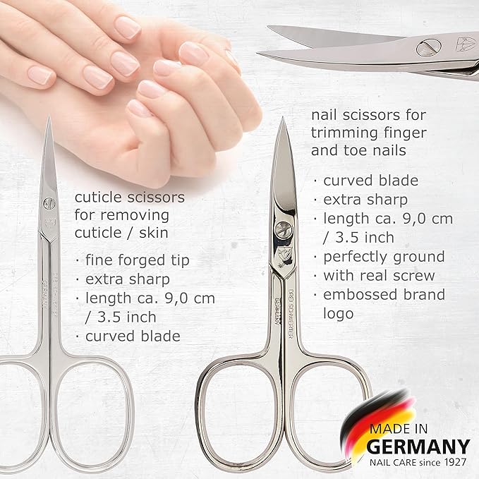 3 Swords Germany – brand quality 8 piece manicure pedicure grooming kit set
